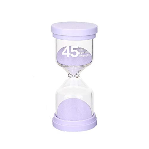 Sanduhr 45 Minuten Grün für Kinder - Glas Timer, Kinderuhr, Dekorative Uhr, Zeitmesser für Küchen, Klassenzimmer, Zuhause, Büros - Eine Stunde Lange Zeit von Qikaara