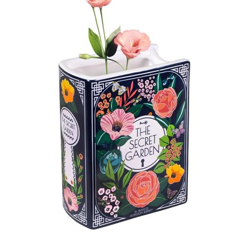 Book Vase, Keramik Buch Vasen, Bücherform Dekorative Vase, Buchvase Für Blumen, Niedliche Bücherregal Dekoration Aesthetic Room Decor Moderne Schicke Vase Für Heimdekoration Wohnzimmer von Qikam