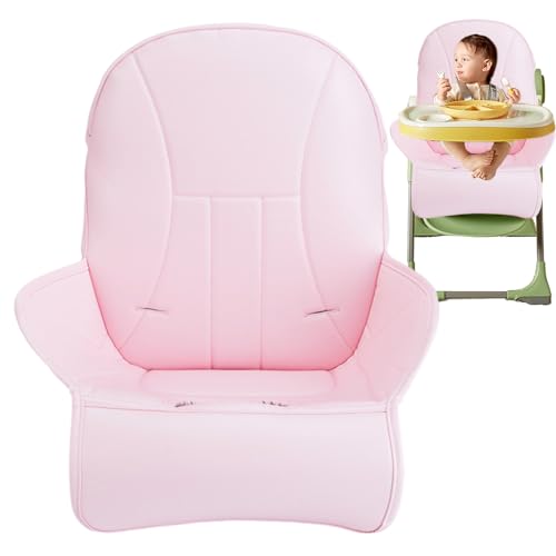 Qikam Baby Hochstuhl Sitzbezüge, Baby Hochstuhl Bezug, Baby Hochstuhl Kissenbezug Baby Esszimmerstuhl Sitzkissen PU-Leder Hochstuhl Sitzauflage Universeller Ersatzbezug von Qikam