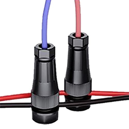 Qikam Steckverbinder für Außenlandschaftsleuchten,Schnellverbinder für Außenleuchten | Niederspannungsstecker, Kabelstecker für Außen-Landschaftsbeleuchtung, Wegbeleuchtung, 30 Stück von Qikam