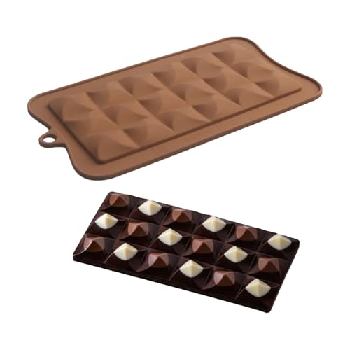 Schokoladenform Silikon Tief Schokoladenform Selber Machen Schokoladentafel Form Extra Tief Silikonform Schokolade Form für Schokolade Praline Süßigkeiten, Antihaft & Wiederverwendbare Schokoladenform Silikon Tief Schokoladenform Selber Machen Schokoladentafel Form Extra Tief Silikonform Schokolade Form für Schokolade Praline Süßigkeiten, Antihaft & Wiederverwendbare von Qikam