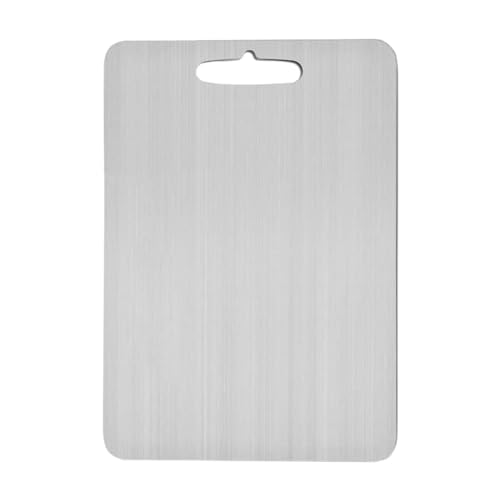 Titan Schneidebrett | Titanium Cutting Board | Edelstahl Schneidebrett | Dickes Metallschneidebrett | Rutschfest Schneidematten | Hochwertige Küchenbrett Titan Schneidebrett | Titanium Cutting Board | Edelstahl Schneidebrett | Dickes Metallschneidebrett | Rutschfest Schneidematten | Hochwertige Küchenbrett von Qikam