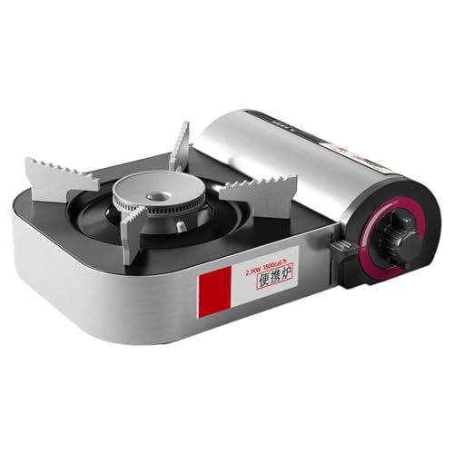 Tragbarer Herd Brenner | Leichtes Kochfeld - 2100W Windgeschütztes Kochwerkzeug Leichtes Küchenzubehör Für Outdoor Indoor Grillen Backpacking von Qikam