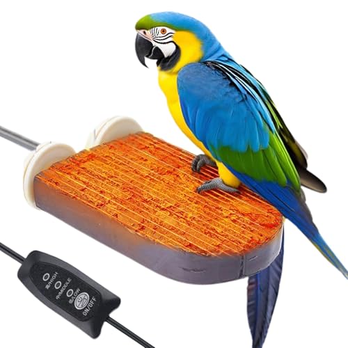 Vogel Sitzstangen Für Käfig, Wärmestein Sitzstange Mit Temperaturregelung, Wärmeplatz Für Papageien Conure Ara Und Kleintiere Im Winter Vogel Sitzstangen Für Käfig, Wärmestein Sitzstange Mit Temperaturregelung, Wärmeplatz Für Papageien Conure Ara Und Kleintiere Im Winter von Qikam
