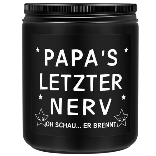 Geschenk für Papa von Tochter, Sohn, Papa Geburtstagsgeschenk, Vatertag Weihnachtsgeschenke für Papa,Stiefvater,Schwiegervater,Ihn und Papa,lustige Kerzengeschenke für Papa von Qikenamo