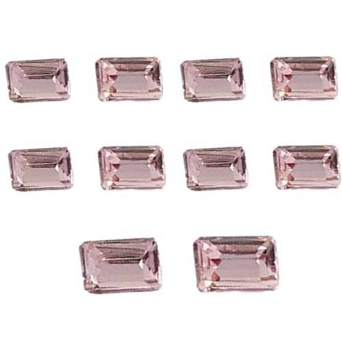 10 Stück modische Kristall-Nagelkunst-Schmuckanhänger, Kristall, 3D-Diamanten, spitzer Boden, DIY-Nagel-Strass-Dekorationen von Qilmal