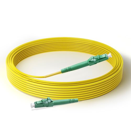 Qilnyeh 10meters Glasfaserkabel LC/APC auf LC/APC Simplex Singlemode 9/125µm LSZH, FTTH CATV-Optik-Patchkabel (10 Meters) von Qilnyeh