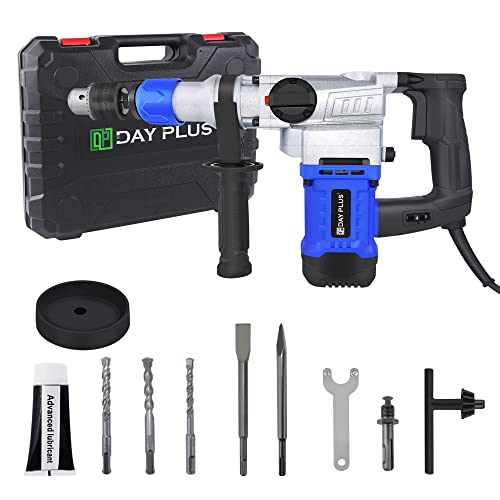 Bohrhammer 1500W Schlagbohrer 6 Joule SDS-Bohrer Elektrischer Stemmhammer Abbruchhammer Multifunktions Elektrohammer Bohrhämmer Bohrmaschine 800RPM Schlaghammer mit 360° Drehbarem Griff Meisselhammer Bohrhammer 1500W Schlagbohrer 6 Joule SDS-Bohrer Elektrischer Stemmhammer Abbruchhammer Multifunktions Elektrohammer Bohrhämmer Bohrmaschine 800RPM Schlaghammer mit 360° Drehbarem Griff Meisselhammer von Qimu