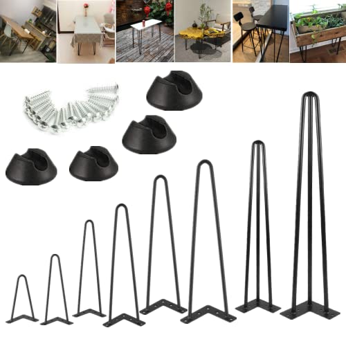Qimu 4 Stück Haarnadel Tischbeine Tischgestell Metall Tischbeine Schwarz Hairpin Legs,30cm 2-Stange,für Schreibtisch, Couchtisch TV-Schränke Möbel DIY-Projekt Qimu 4 Stück Haarnadel Tischbeine Tischgestell Metall Tischbeine Schwarz Hairpin Legs,30cm 2-Stange,für Schreibtisch, Couchtisch TV-Schränke Möbel DIY-Projekt von Qimu