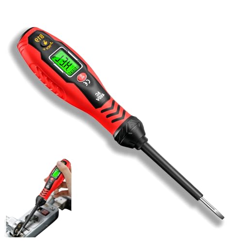 Berührungsloses Spannungsprüfer-Set mit Stift und Schlitzschraubendreher, Stromdetektor für Elektriker, mit LED/Alarm, 2-in-1 elektrisch, Schlitzschraubendreher, magnetisches elektrisches Testgerät Berührungsloses Spannungsprüfer-Set mit Stift und Schlitzschraubendreher, Stromdetektor für Elektriker, mit LED/Alarm, 2-in-1 elektrisch, Schlitzschraubendreher, magnetisches elektrisches Testgerät von QinZiEn