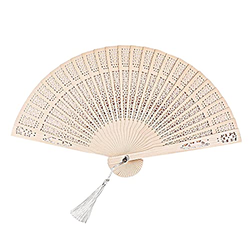 1 Stück Bambus Handfächer Hochzeitsfächer Dekoration Faltfächer Folding Fans Hand Klappfächer Vintage Handheld Faltventilator Chinesischer Fächer Mit Quasten für Männer Damen Hochzeit Party Geschenke 1 Stück Bambus Handfächer Hochzeitsfächer Dekoration Faltfächer Folding Fans Hand Klappfächer Vintage Handheld Faltventilator Chinesischer Fächer Mit Quasten für Männer Damen Hochzeit Party Geschenke von QincLing