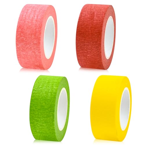 QincLing 4 Rolls Kreppband Bunt Wasserfest Masking Tape Set Washi Tape Kinder DIY Papier Set Abklebeband Regenbogen Streamer Kanone Luftschlangen Dekrativer für Kinder Lehrer Arts Lab Labeling QincLing 4 Rolls Kreppband Bunt Wasserfest Masking Tape Set Washi Tape Kinder DIY Papier Set Abklebeband Regenbogen Streamer Kanone Luftschlangen Dekrativer für Kinder Lehrer Arts Lab Labeling von QincLing