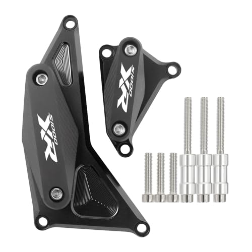QingHangs Motorräder Rahmen Protector Schieber Für BMW S1000XR S 1000 XR S1000 XR 2010-2019 CNC-Schutz Motorgehäuse Stator Crash Pad Sturzpads Schutz Sturzschutz (Color : Black) von QingHangs