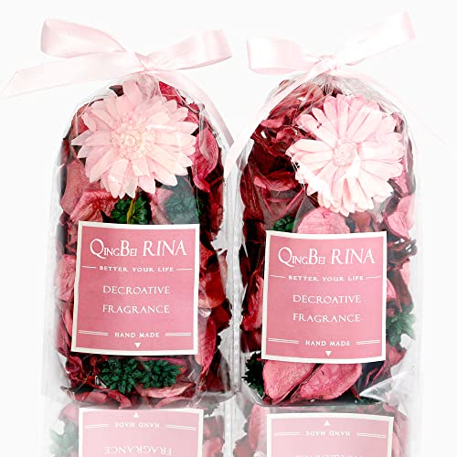 Qingbei Rina Frühling Potpourri Dekor, Muttertag Rosa Duft Potpourri Schüssel Füller, Dekorative Vase Füller, Home Frangrance Sachets, Badezimmer Küche Party Hochzeit Geschenk von Qingbei Rina