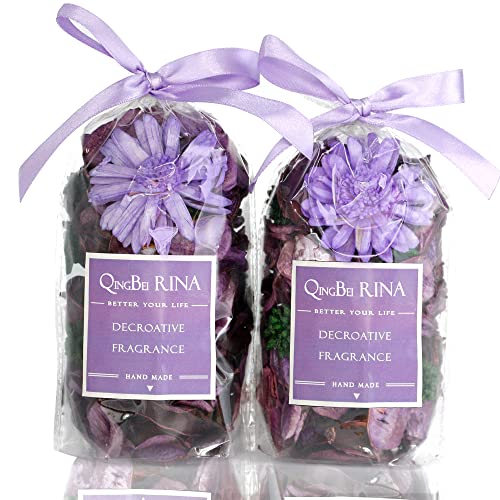 Qingbei Rina Frühling Violett Potpourri Dekor, Muttertag Lila Lavendelduft Potpourri Schüssel Füller, D'ekorative Vase Füller, Home Frangrance Sachets, Bad Küche Party Hochzeit Geschenk für Mama von Qingbei Rina