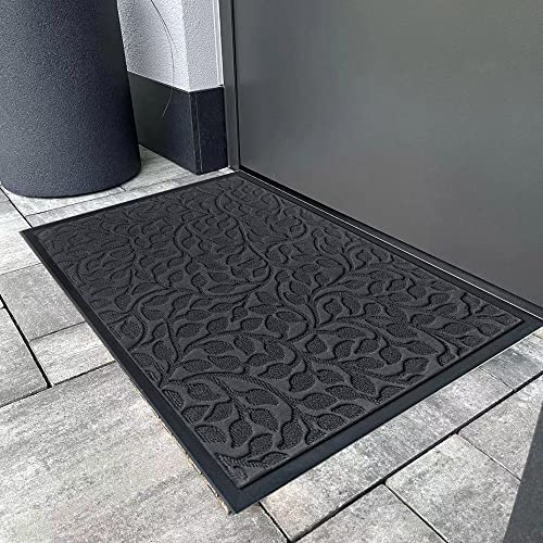 Qingbei Rina 44x75cm Fußmatte Außen und Innen,Fußmatte Outdoor rutschfest,Schmutzfangmatte Waschbar,Fussmatten Haustür Langlebige,Türmatte für Außenbereich,Fußabtreter Außen für Eingang, Garten von Qingbei Rina