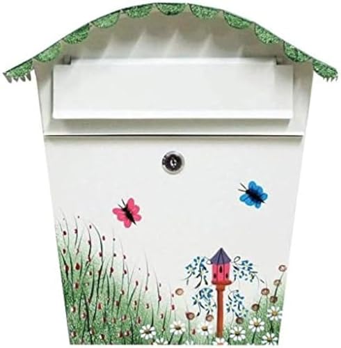 Briefkasten Abschließbarer Briefkasten Außenbriefkasten Wandbriefkasten Schnell,Grün,L21,5*B10*H36,5cm von Qingingg