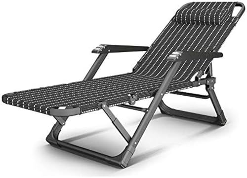 Patio Lounge Chairs Klappbarer Chaiselongue-Stuhl für den Außenbereich, Rasen, Terrasse, Strand, Sonnenbaden, Deck, Zero-Gravity-Stuhl im Freien, 15-Fach Verstellbarer, robuster Camping-Lieg von Qingingg
