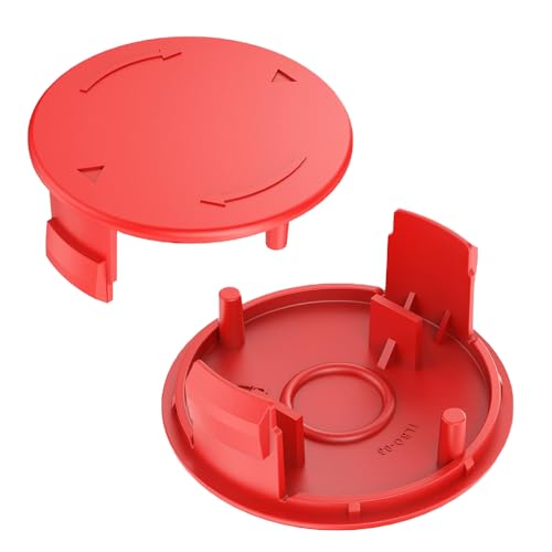 2 PCS Spulenabdeckung für Rasentrimmer,Rasentrimmer Spulenabdeckung,Spulendeckel für Bosch,F016F04841 Spulendeckel,zum Schutz des Trimmerkopfs von Qingriver