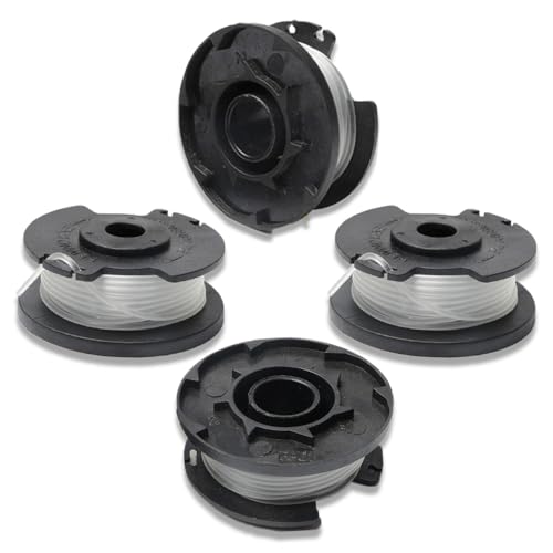 Nylon Rasentrimmer-Ersatzfadenspule,4 Stück Ersatzfadenspule,kompatibel mit Einhell GE-CT 18/28 Li und GE-CT 18/28 Li TC, von Qingriver