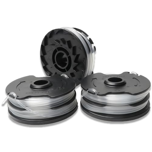 Rasentrimmer Fadenspule, Nylon Spulen kompatibel für Parkside Akku-Rasentrimmer 20-Li,50 PRT 300 PRT 550,Nylon Spulen, 3 Stück Trimmer Ersatzspulenfaden von Qingriver