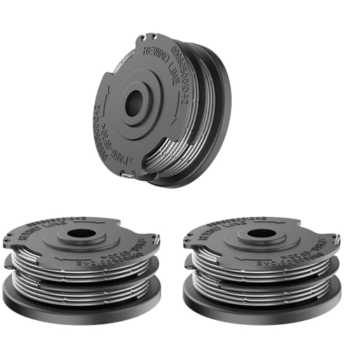 Rasentrimmer Spule,Trimmer Fadenspule Für Rasentrimmer,3Pcs Strimmer Spool Line,Funktioniert Mit Bosch ART 24 27 30 30-36 LI Grass Trimmer F016800569 F016800385 von Qingriver
