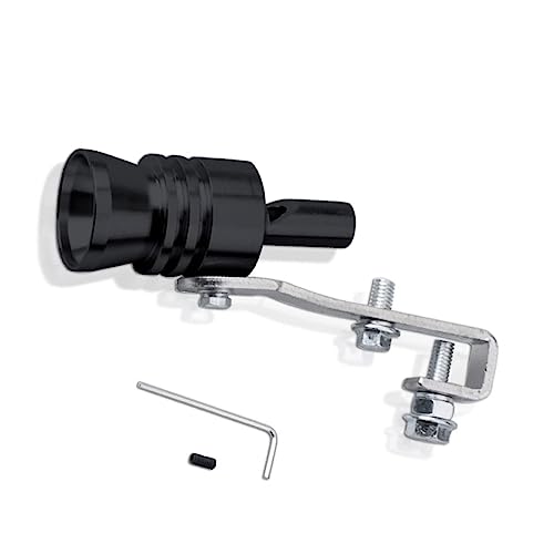 Turbo sound,Turbo sound whistle， Auspuff Sound Booster Pfeife，Für Turbolader Pfeifen Im Auto，Universal Turbo Whistle Soundgenerator Tuning - Auspuffpfeife Für Endrohre，Größe L(Schwarz) von Qingriver