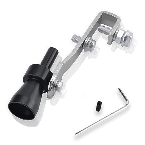 Turbo sound,Turbo sound whistle,Auspuff Sound Booster Pfeife,Für Turbolader pfeifen Im Auto，Universal Turbo whistle Soundgenerator Tuning - Auspuffpfeife für Endrohre，Größe S(schwarz) von Qingriver