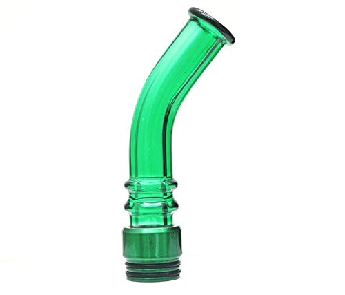 Qingtian-ceg 1pc 510/810 Lange Gebogene Glas Drip Tip mouthpie for 510 & 810 Themen-Vaporizer (Farbe : FIT for 810 Green) von Qingtian-ceg