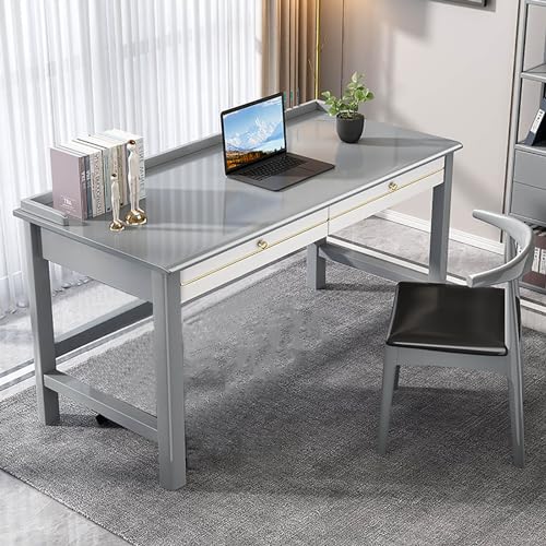 Gaming -Schreibtisch Neu chinesisch modern alle soliden Holz Computer Schreibtisch mit Schubladen Desktop Schreibtisch Platz sparen Computer Workstation für Home Schlafzimmer Büro von Qinhaixi