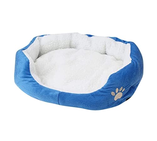 Katzenbett Kätzchen Bett Haustier Bett Haustierbett für kleine mittelgroße Hundekistenpolster Weiche Bettwäsche alle Jahreszeiten Welpe Hundehaus Haustierbett Haustier Kissen Höhle (blau, 50 cm x 40 Katzenbett Kätzchen Bett Haustier Bett Haustierbett für kleine mittelgroße Hundekistenpolster Weiche Bettwäsche alle Jahreszeiten Welpe Hundehaus Haustierbett Haustier Kissen Höhle (blau, 50 cm x 40 von Qinhaixi