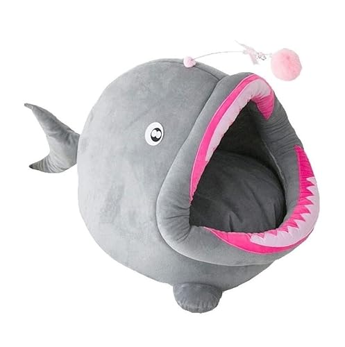 Katzenbett Kätzchen Bett Laterne Fisch Form Haustier Bett Haus Weiche Kristall Fleece Katzenmatten Hundebett für Katzen Nest Winter warm warm Schlafbett Zwinger Haustierkissen Höhle (grau, 55 * 51 * Katzenbett Kätzchen Bett Laterne Fisch Form Haustier Bett Haus Weiche Kristall Fleece Katzenmatten Hundebett für Katzen Nest Winter warm warm Schlafbett Zwinger Haustierkissen Höhle (grau, 55 * 51 * von Qinhaixi