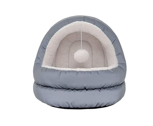 Katzenbett Kätzchen Bett weiches Haustier Nest Haustierbett Zwinger Hund süße Katze Winter Warm Schlafsack Welpe Mongolische Katzenjurte Haustiere Katzenbett Katze Haustierkissen Höhle (a-grey weiß, Katzenbett Kätzchen Bett weiches Haustier Nest Haustierbett Zwinger Hund süße Katze Winter Warm Schlafsack Welpe Mongolische Katzenjurte Haustiere Katzenbett Katze Haustierkissen Höhle (a-grey weiß, von Qinhaixi