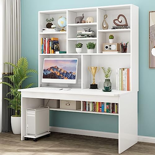 Qinhaixi Computertisch mit Bücherregal für kleinen Raum, Holz schreiben Tisch/Workstation Teenager Student Tisch Home Office Schreibtisch Computerschreibtisch Qinhaixi Computertisch mit Bücherregal für kleinen Raum, Holz schreiben Tisch/Workstation Teenager Student Tisch Home Office Schreibtisch Computerschreibtisch von Qinhaixi