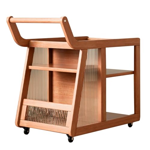 Qinhaixi Erker Fenster niedriger Tisch, Wohnzimmersofa Beikleinerablagerung Trolley mit Rollen Tee Tisch Seitenschrank Schlafzimmer Bettbodenboden Schrank Couchtisch (Holz) von Qinhaixi