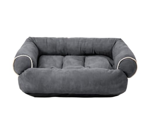 Qinhaixi Katzenbettkätzchen Bett Hundebett für große mittelgroße Hunde Haustier Bettwaschfable Schlafsofa Anti-Rutschboden Beruhigungshundbett Haustier Kissen Höhle (c, 55 * 45 * 18 cm) von Qinhaixi