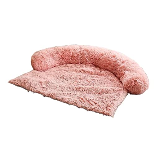 Qinhaixi Katzenbettkätzchen Betthund Mattensofa Hundebett verdickte weiche Paddecke Kissen Hauswaschableie Teppich warme Katzenbettmatte für Sofas Autoboden Haustierkissen Höhle (Rosa, 70x70 cm) von Qinhaixi