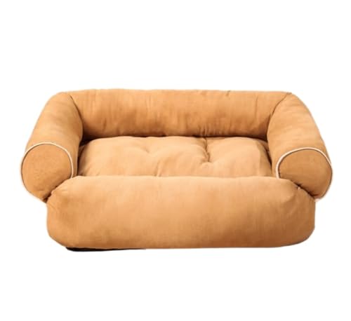 Qinhaixi Katzenbettkätzchen Betthundbett für große mittelgroße Hunde Haustierbett Waschsofa Anti-Rutschboden beruhigende Hundebett Haustierkissen Höhle (B, 55 * 45 * 18 cm) von Qinhaixi