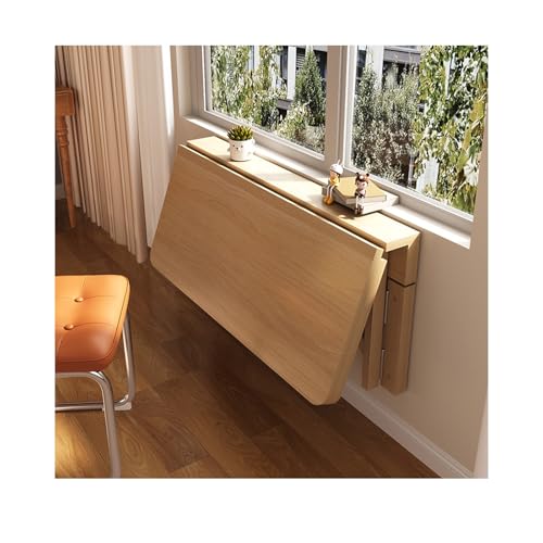 Schwimmender Wandschreibtisch Workbench ， Klappwandschreibtisch, Brettwandanschlussleiste, fester Hartholz -schwimmender Schreibtisch und Wäschetisch, Klapparbeitstisch, Edelstahlhalterungen halten von Qinhaixi