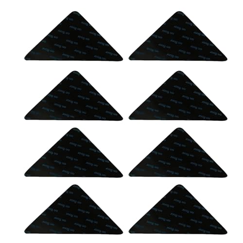 Qinlenyan Teppich-Anti-Rutsch-Pad-Verschluss, 8 Stück, Anti-Rutsch-Aufkleber, selbstklebend, Teppich-Greifer, dreieckig/trapezförmig, wiederverwendbar, verhindert Verrutschen, 8 Stück B von Qinlenyan