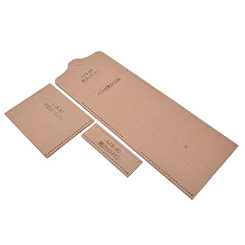 Brieftasche Schablone, Leathercraft Mold Pattern Leichte Münzgeldbörse Vorlage, Leder Craft Tool für DIY Craft von Qinlorgo