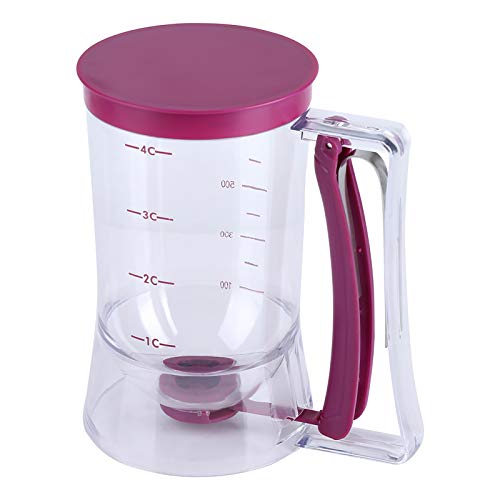 Entatial Pfannkuchen-Teigspender, sicherer Teigspender Clean 900 ml für Waffeln für Kekse von Qinlorgo