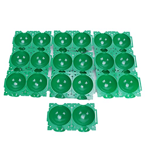 Entatial Pflanzenzuchtbox, Hochdruck-Pflanzenwurzelgerät, fest einstellbar für die Pflanzenveredelung(Grün, Kleine 10er Packung) von Qinlorgo
