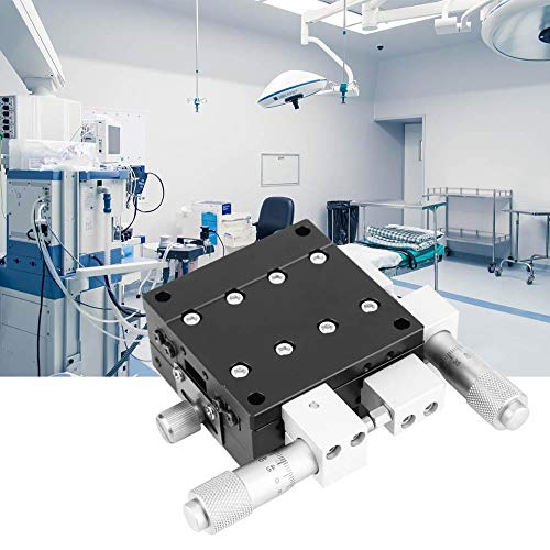 Motion Manual Stage, 60 x 60 mm LY60-LM XY-Achsen Trimmplattform Linear Stage Manuelle Verschiebung Schiebetisch von Qinlorgo