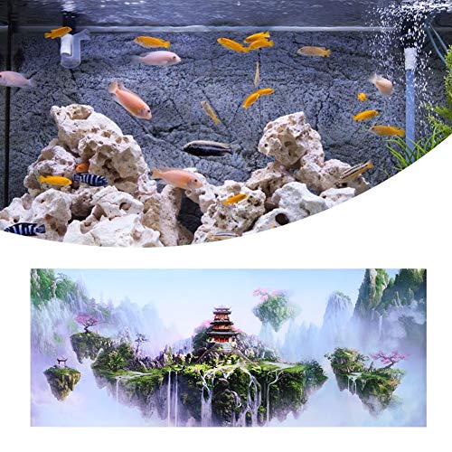 Aquarium Rückwand, PVC Aquarium Hintergrund Poster, Aquarium Poster, wasserdichtes Aquarium Hintergrund für Aquarium(61 * 30cm) von Qinlorgo