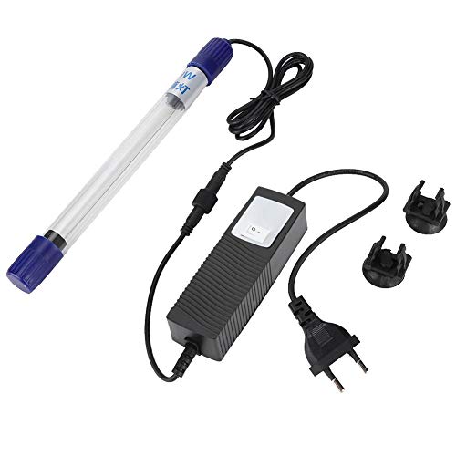 Qinlorgon Qinlorgo UV-Sterilisator-Desinfektionslampe für Aquarien, UV-Sterilisationslampe Aquarium Aquarium Unterwasser-Desinfektionslicht(13W) von Qinlorgo