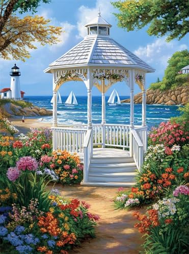 5D Diamond Painting Landschaft Diamant Painting Bilder Pavillon DIY Eckige Full Drill Diamant Stickerei Malerei Kits, Mosaik Basteln Mädchen Geschenk Set für Kinder Haus Wanddeko 50x70 cm Q4-880 5D Diamond Painting Landschaft Diamant Painting Bilder Pavillon DIY Eckige Full Drill Diamant Stickerei Malerei Kits, Mosaik Basteln Mädchen Geschenk Set für Kinder Haus Wanddeko 50x70 cm Q4-880 von Qinqhuag