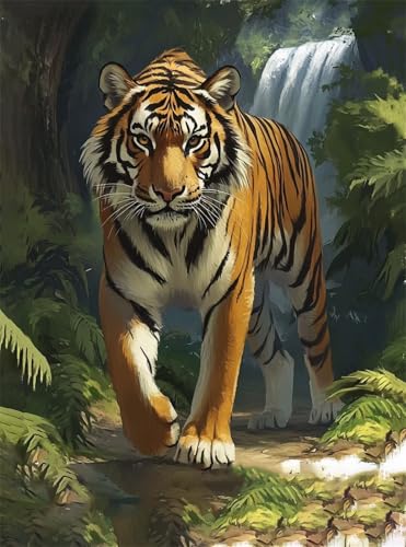 Diamond Painting Erwachsene, Diamant Painting Bilder Fallen 5D Diamond-Painting Tiger DlY Vollbohrer Diamant Kunst Malerei Stickerei Bastelset Erwachsene, für Wohnzimmer Home Wanddeko 50x70 cm Q4-837 Diamond Painting Erwachsene, Diamant Painting Bilder Fallen 5D Diamond-Painting Tiger DlY Vollbohrer Diamant Kunst Malerei Stickerei Bastelset Erwachsene, für Wohnzimmer Home Wanddeko 50x70 cm Q4-837 von Qinqhuag