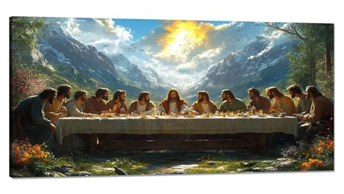 Malen Nach Zahlen Erwachsene Letztes Abendmahl Malen Nach Zahlen XXL 40x80cm,Paint by Numbers Sonnenlicht Malen Nach Zahlen Kinder,DlY Handgemalt Olgemalde mit Pinseln und Acrylfarbe,Zimmer Deko Q-317 Malen Nach Zahlen Erwachsene Letztes Abendmahl Malen Nach Zahlen XXL 40x80cm,Paint by Numbers Sonnenlicht Malen Nach Zahlen Kinder,DlY Handgemalt Olgemalde mit Pinseln und Acrylfarbe,Zimmer Deko Q-317 von Qinqhuag