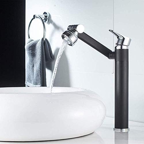 Küche Haken Küchentipps Wasserhahn Deck Mount Messing Schwarz Farbspüle Wasserhahnmixer mit rotierendem Sprühgerät Küche Haken Küchentipps Wasserhahn Deck Mount Messing Schwarz Farbspüle Wasserhahnmixer mit rotierendem Sprühgerät von Qinshunxi